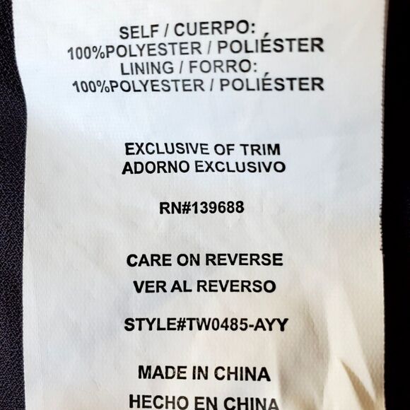 🔺️Taylor & Sage Medieval Blue High Neck Lacy Sleeveless Blouse Small - Picture 12 of 13